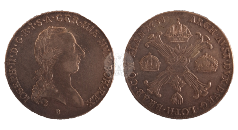 Tolar křížový Josef II. 1788 B (1765 - 1790)