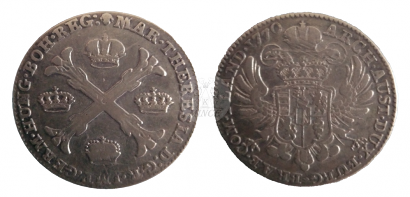 tolar křížový Marie Terezie 1770 Brusel