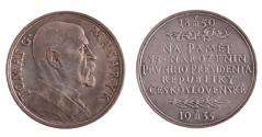 Medaile 1935 T. G. Masaryk, lesklá