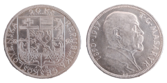 20 Kč 1937 Úmrtí presidenta T. G. Masaryka