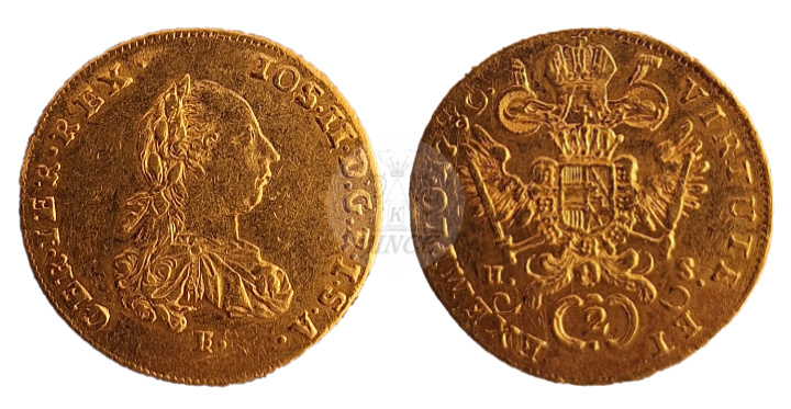 2 Dukát Josef II. 1780 E./H.-S. 