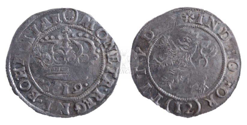 12 krejcar České stavy 1619 Kutná Hora