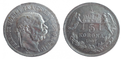 5 koruna František Josef I. 1907 KB