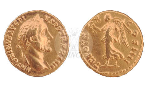 aureus Antoninus Pius císařství