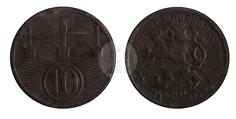 10 haléřů 1941 Protektorát Čechy a Morava
