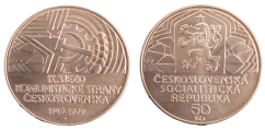 50 Kčs 1979 Třicáté výročí IX. sjezdu KSČ