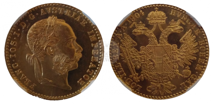 Dukát František Josef I. 1904 bz. NGC