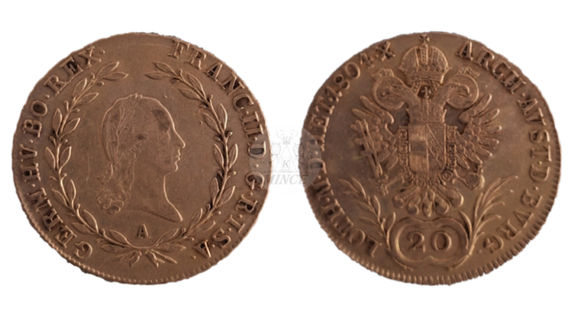 20 krejcar 1804 A František II.