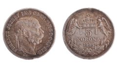 5 korun 1908 KB