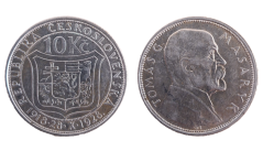 10 Kč 1928 Desáté výročí vzniku Československé republiky