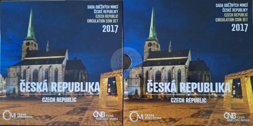 Sada oběžných mincí ČR 2017