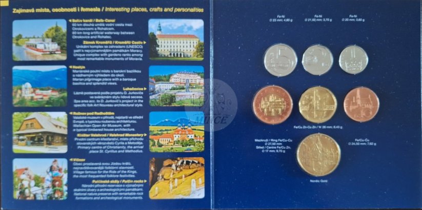 Sada oběžných mincí ČR 2010 Zlínský kraj BK