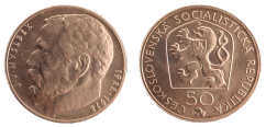 50 Kčs 1972 Padesáté výročí úmrtí sochaře Josefa Václava Myslbeka