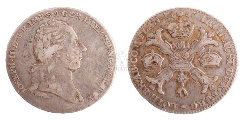 Tolar křížový Josef II. 1786 