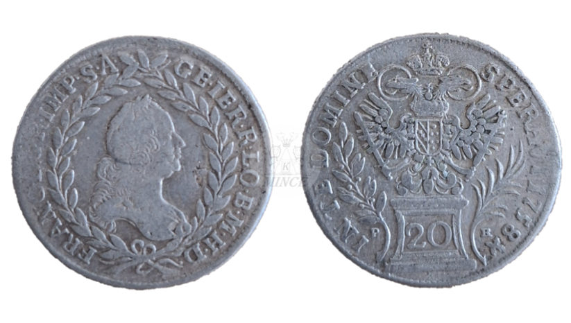 20 krejcar František I. Štěpán Lotrinský 1758 PR Praha