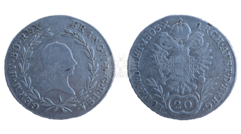 20 Krejcar František II. 1803 A Vídeň
