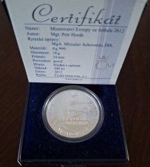 Stříbrná medaile Mistrovství Evropy ve fotbale 2012 PROOF