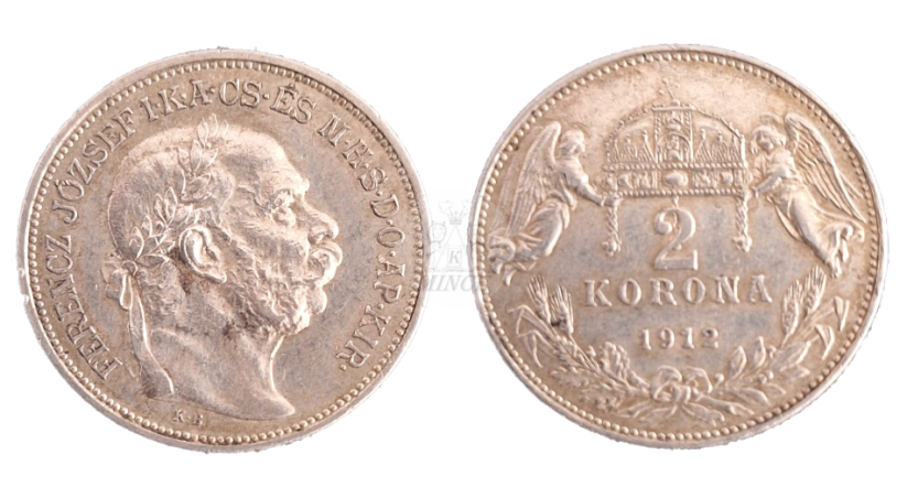 2 koruny 1912 KB František Josef I.