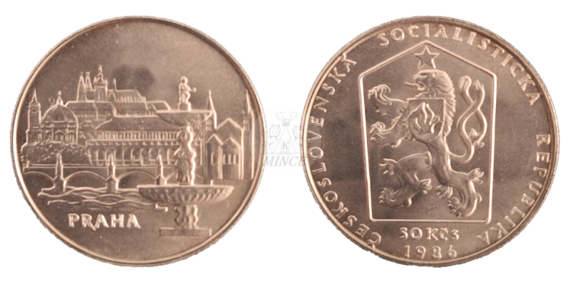 50 Kčs 1986 Městská památková rezervace Praha