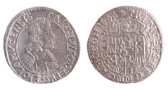 3 krejcar Karel II. z Lichtenštejna 1668 