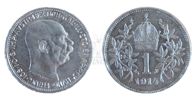 1 koruna 1914 František Josef I. 