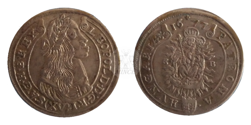 15 krejcar Leopold I. 1677 KB