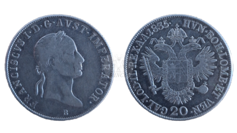 20 krejcar František I. 1835 B Kremnica