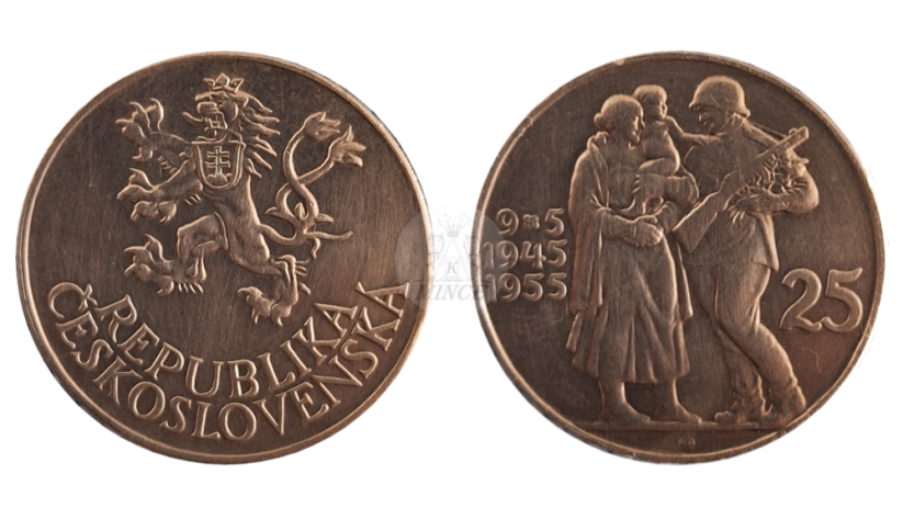 25 Kčs 1955 osvobození Československa