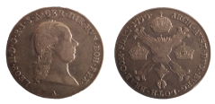 1/4 tolar křížový Leopold II. 1790 A