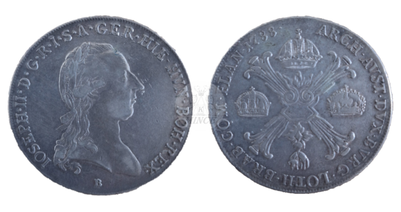 Tolar křížový Josef II. 1788 B (1765 - 1790)