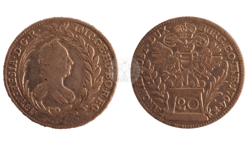 20 krejcar 1764 Vídeň Marie Terezie