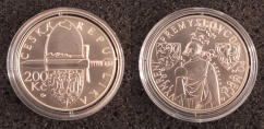 200 Kč 2006 700. výročí vymření Přemyslovců po meči Václavem III.