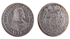 6 krejcar Karel II. z Liechtensteina 1693 Kroměříž (1664 - 1695)
