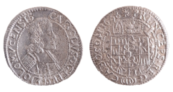 3 krejcar Karel II. z Lichtenštejna 1668 