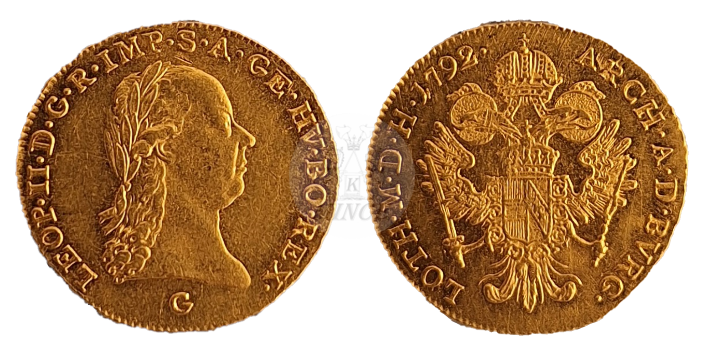 Dukát Leopold II. 1792 G