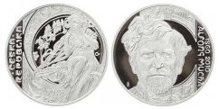 200 Kč Alfonz Mucha, 150. výročí narození 2010 PROOF