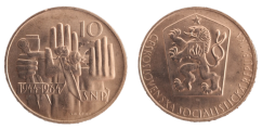 10 Kčs 1964 Dvacáté výročí Slovenského národního povstání