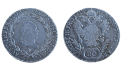 20 Krejcar František I. 1815 B Kremnica
