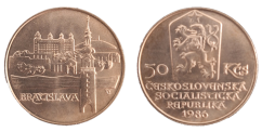 50 Kčs 1986 Městská památková rezervace Bratislava