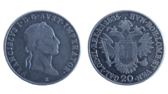 20 krejcar František I. 1835 B Kremnica 20 krejcar František I. 1835 B Kremnica