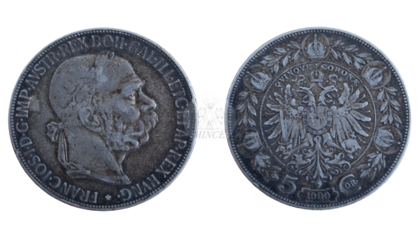 5 korun 1900 Vídeň