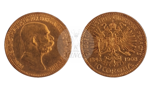 10 korun 1908 jubilejní