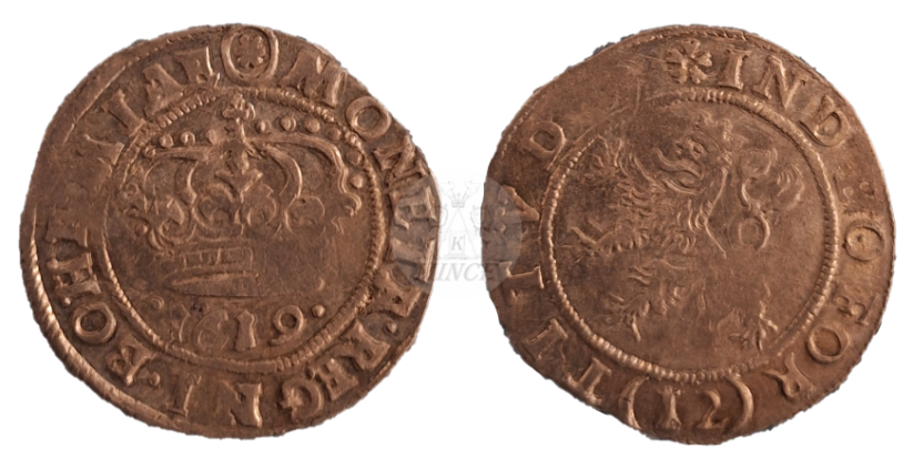 12 krejcar 1619 Kutná Hora