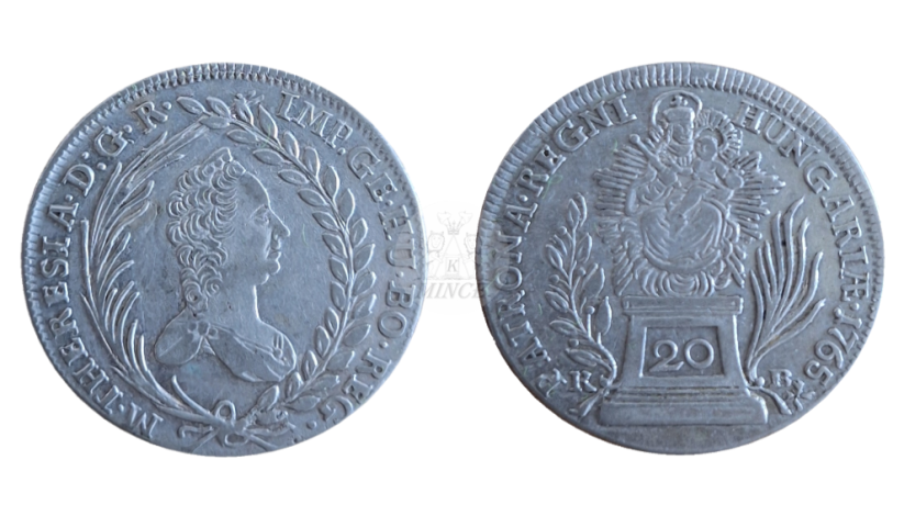 20 krejcar Marie Terezie 1765 KB Kremnica