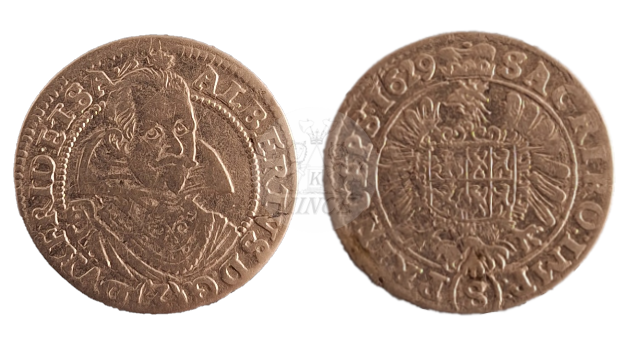 3 krejcar Albrecht z Valdštejna 1629 