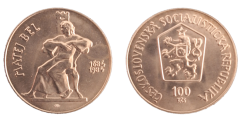100 Kčs 1984 Třísté výročí narození Mateja Bela