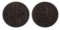 10 haléřů 1941 Protektorát Čechy a Morava