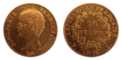 20 FRANCS Napoleon Bonaparte AN 12