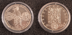 200 Kč 2000 Sedmisté výročí měnové reformy Václava II. a zahájení ražby pražských grošů 200 Kč 2000 Sedmisté výročí měnové reformy Václava II. a zahájení ražby pražských grošů