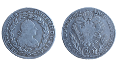 20 krejcar Josef II. 1785 F Hall